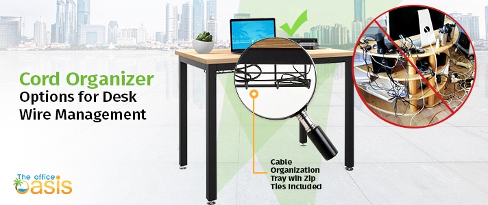 Cord Organizer Options For Desk Wire Management The Office Oasis